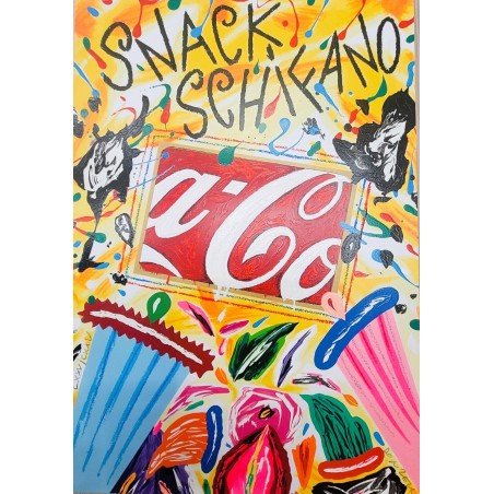 Bruno Donzelli Serigrafia  Snack Schifano