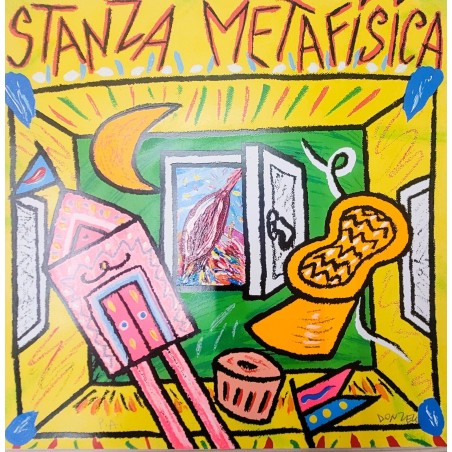 Bruno Donzelli Serigrafia  Stanza metafisica