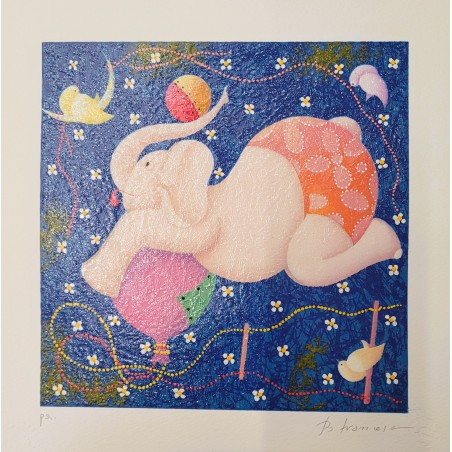 Beppe Francesconi serigrafia  L' allegria