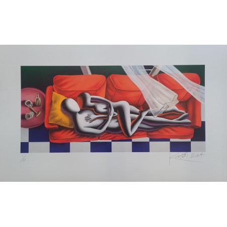 Mark Kostabi Serigrafia Endless love