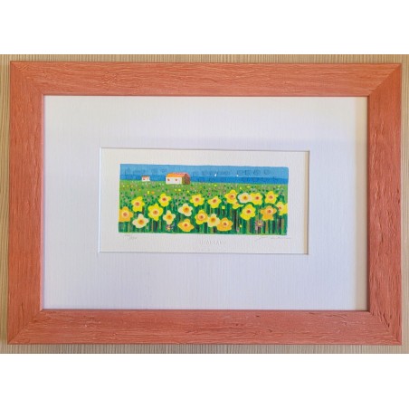 Mimmo Sciarrano  Serigrafia  Prato in fiore