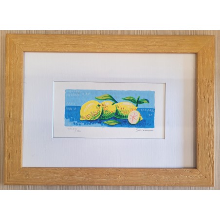 Mimmo Sciarrano  Serigrafia  Limoni