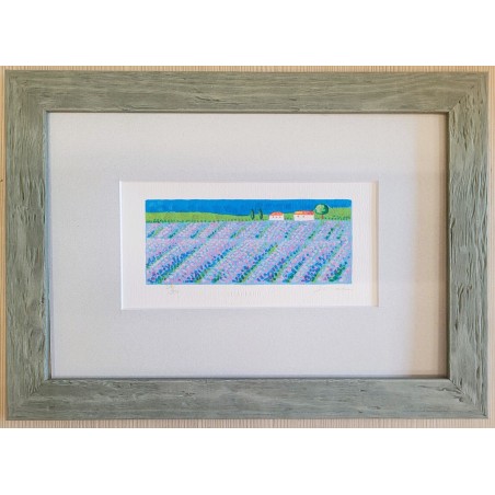 Mimmo Sciarrano  Serigrafia  Lavanda