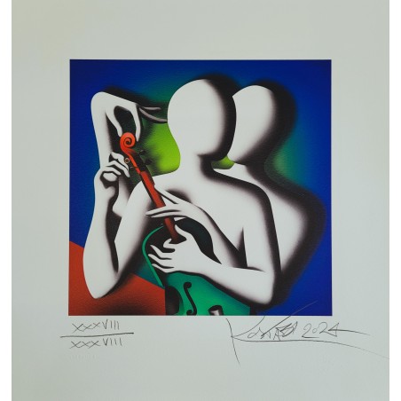 Mark Kostabi Grafica polimaterica  Harmony in motion