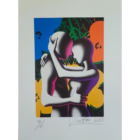 Mark Kostabi Grafica polimaterica  Love in Bloom