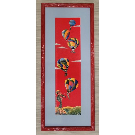 Meloniski da Villacidro Serigrafia Retouchè  Concertino di mongolfiere