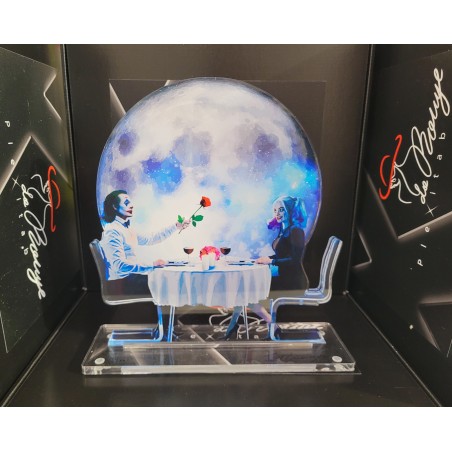 La Rouge ( Plexitab ) Serigrafia su plexiglass  Dinner in the moonlight