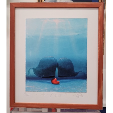 Diego Santini  Giclèe art print  Che ci fai quaggiù!?