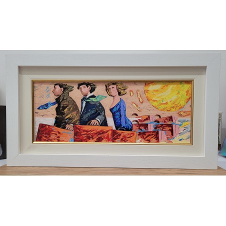 Giampaolo Talani  Serigrafia  " Partenze "