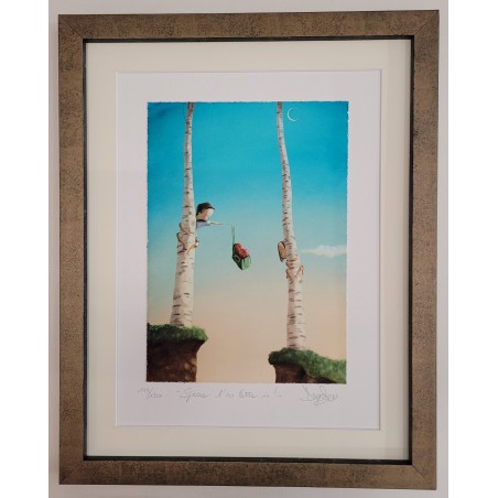 Diego Santini  Giclèe art print  La spesa l'ho fatta io !