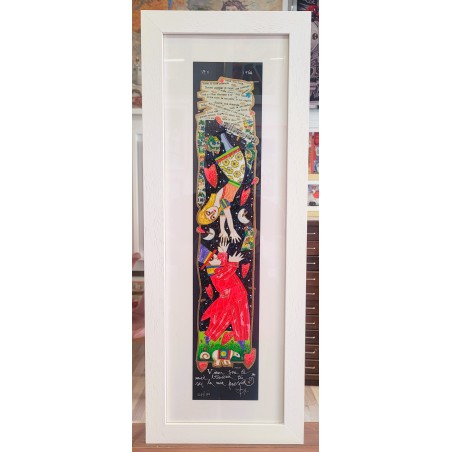 Francesco Musante  Serigrafia polimaterica Vieni tra le mie braccia...