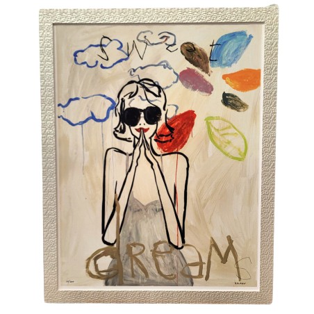 Vincent Alran Serigrafia su cartoncino rigido  " Sweat dreams "