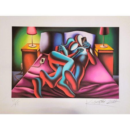 Mark Kostabi  Fine art Giclèe  Just Like you promised