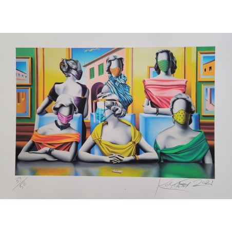 Mark Kostabi  Fine Art  Giclèe    The coronials