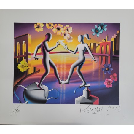 Mark Kostabi  Fine Art Giclée   The future is ours