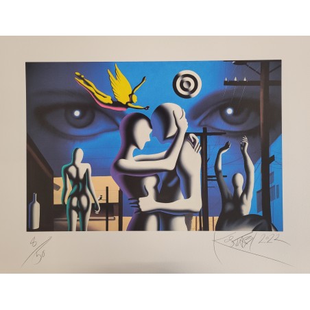 Mark Kostabi  Fine Art Giclée  The Alternating  ( Current of Desirè )