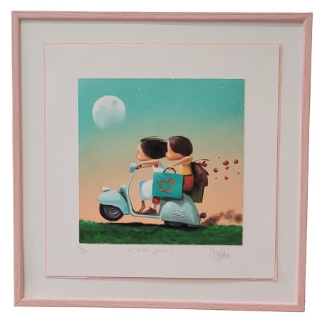 Diego Santini  Giclèe art print  A tutto gas !