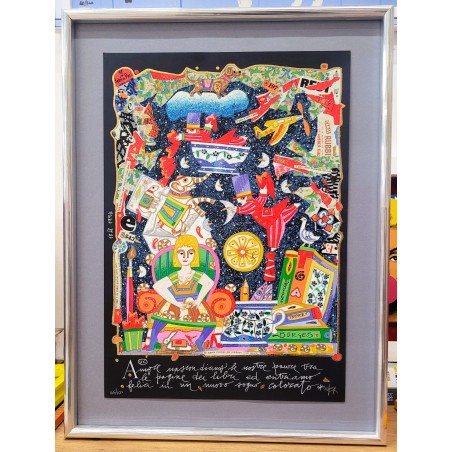 Francesco Musante Serigrafia  Amore nascondiamo le nostre paure...