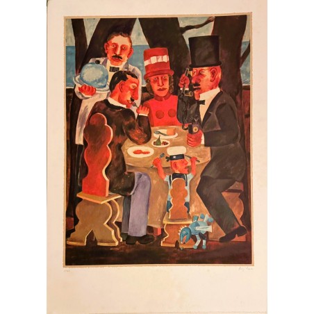 Franz Borghese  Litografia a colori  senza Titolo