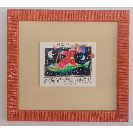 Francesco Musante serigrafia polimaterica Sogno N.3752....