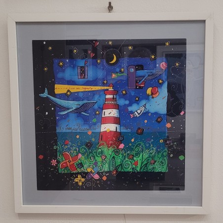 Andrea Agostini Serigrafia " Il magico racconto del mare segreto "