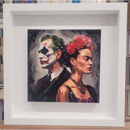 Pier Mista su tela Retouchè   Joker e Frida