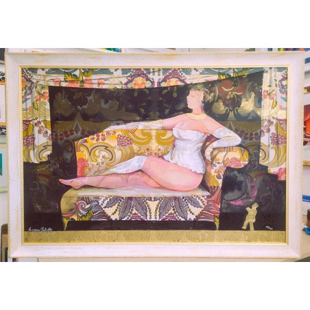 Rossana Petrillo Serigrafia materica L'attesa