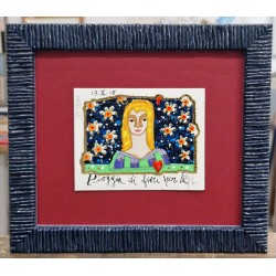 FrancescoMusante Serigrafia polimaterica Pioggia di fiori per te