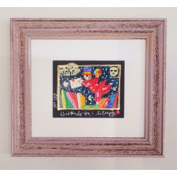 Francesco Musante  Serigrafia polimaterica Giocando con i libri