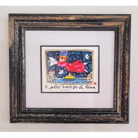 Musante Serigrafia Volo verso la luna