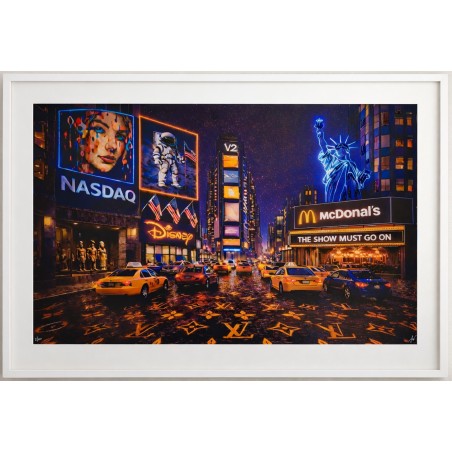 Pier Serigrafia UV su cartone rigido con interventi in resina Crossroads of the World