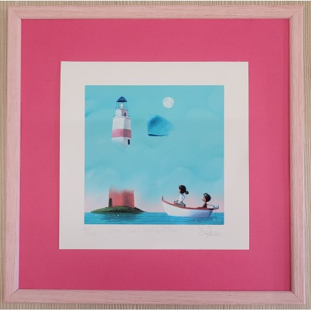 Diego Santini  Giclèe art print  Mai così romantico !