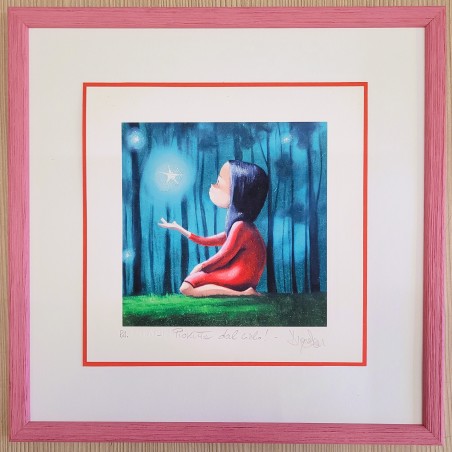 Diego Santini  Giclèe art print    Piovuta dal cielo !