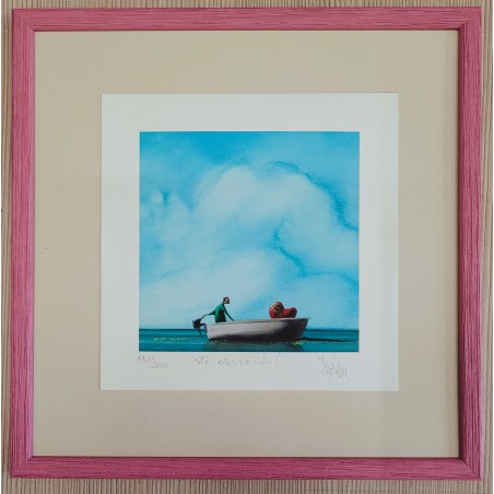 Diego Santini  Giclèe art print   Sto arrivando !