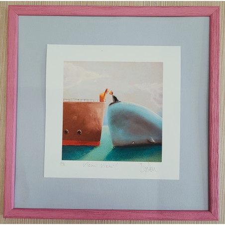 Diego Santini  Giclèe art print   Vicini Vicini !