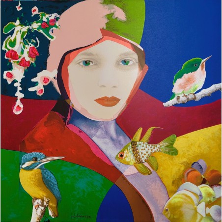 Pietro Delasco Serigrafia materica su cartone  Eden 2