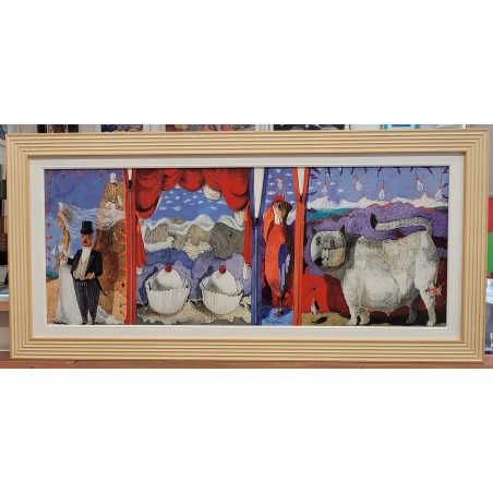 Pino  Procopio serigrafia su cartoncino rigido  Una Storia D’amore