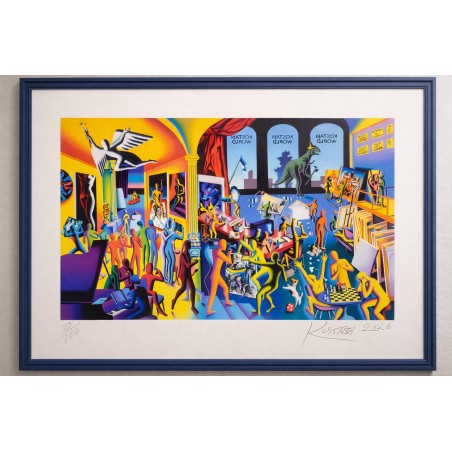 Mark Kostabi   Serigrafia  The rhythm of inspiration  Anno : 2026