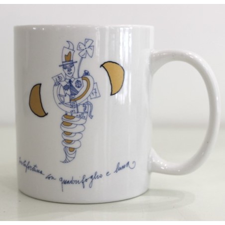Francesco Musante  Tazza Mug "  Portafortuna con cuore e luna "